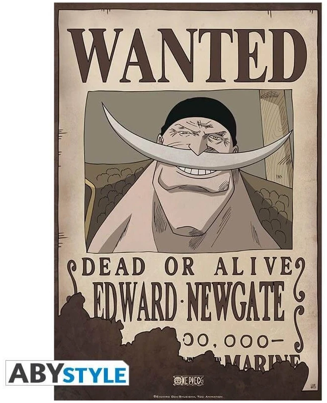 194645-0-0000-authentiki-afisa-one-piece-wanted-edward-newgate-52x38cm One Piece - Wanted Edward Newgate Poster 52x38cm - Image 1