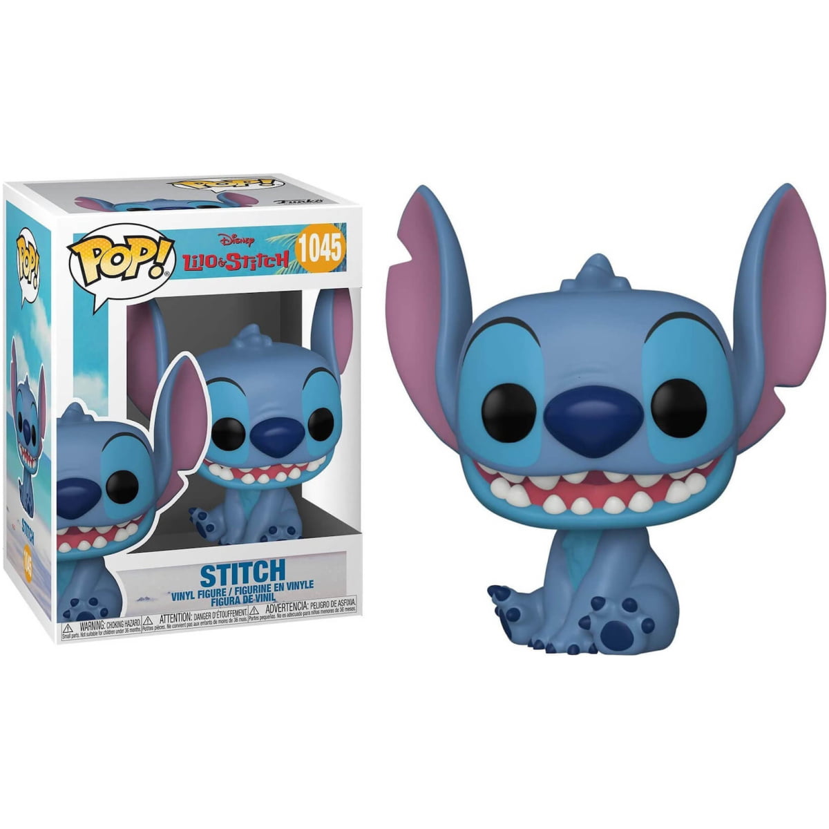Funko POP Disney Lilo & Stitch - Smiling Seated Stitch #1045 - Image 1