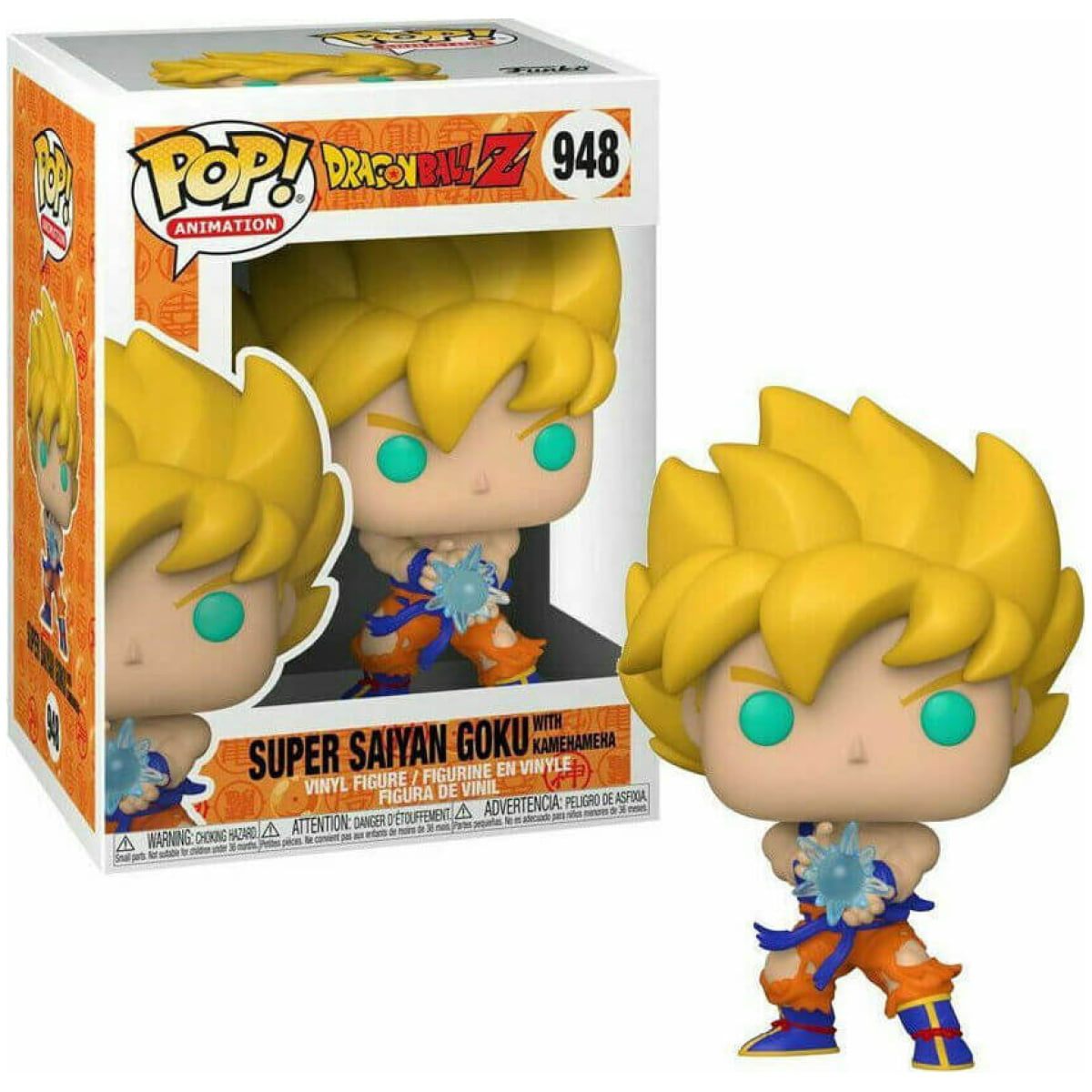 Funko POP Dragon Ball Z - Super Saiyan Goku with Kamehameha #948 - Image 1