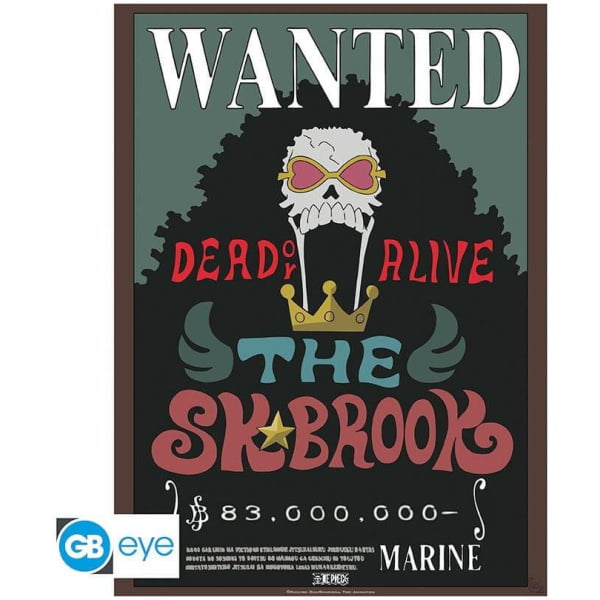 One Piece - Wanted Brook Poster 52x38cm
