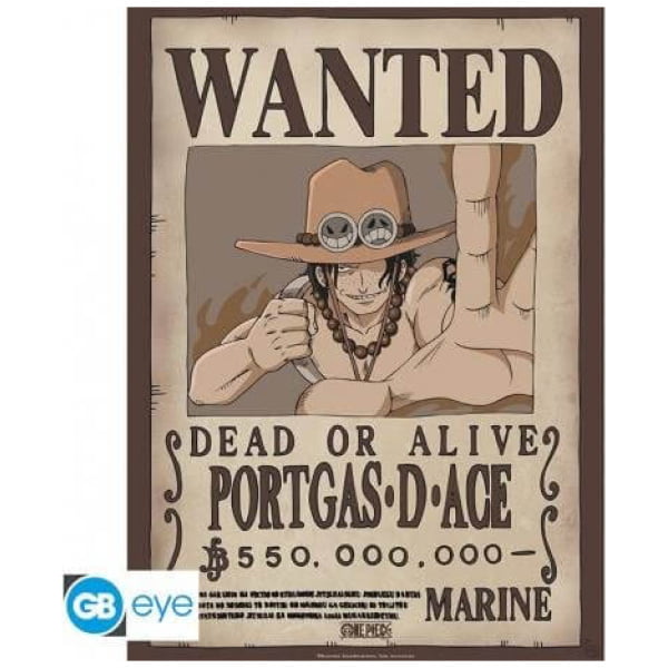One Piece - Wanted Ace Poster 52x38cm