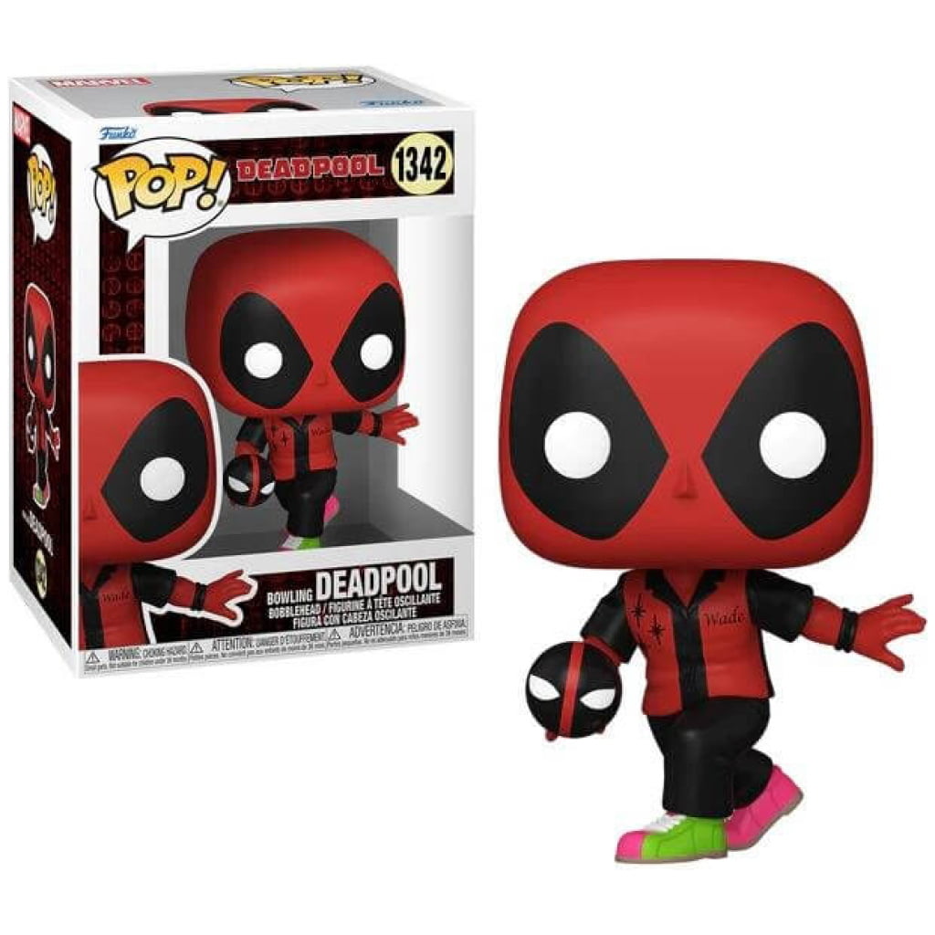    figoura funko pop marvel bowling deadpool  x