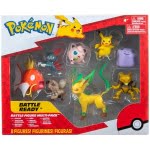 Pokemon Battle Figure Set Figure 8-Pack Female Pikachu, Jigglypuff, Rockruff, Sneasel, Abra, Ditto, Leafeon, Magikarp
