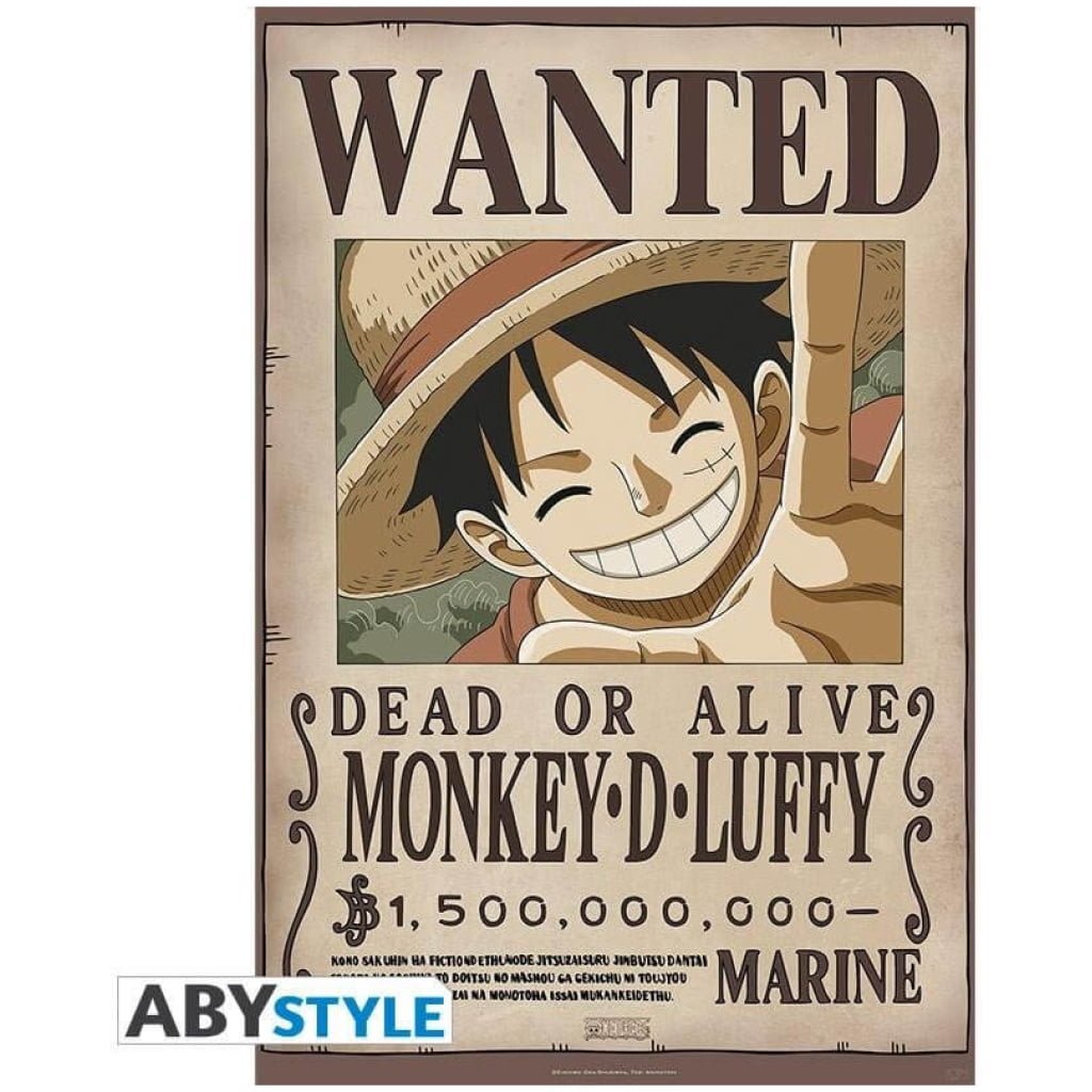    one piece luffy wanted authentiki afisa xcm x