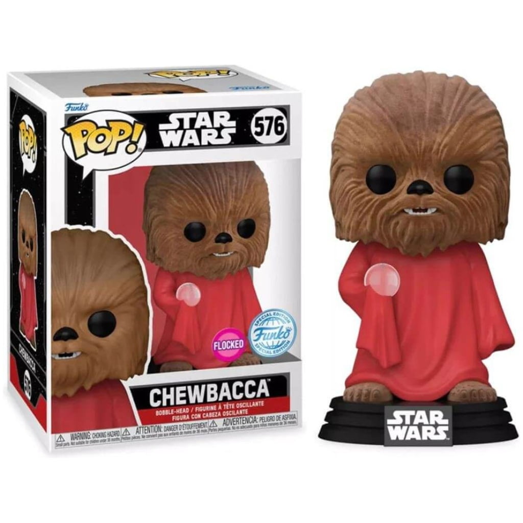    figoura funko pop star wars chewbacca flocked  exclusive x