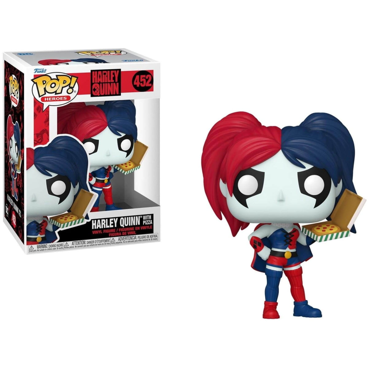 Funko POP DC Heroes - Harley Quinn with Pizza #452 - Image 1