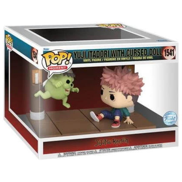    figoura funko pop moment jujutsu kaisen yuji itadori with cursed doll  exclusive x