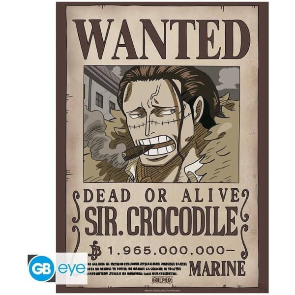    one piece sir crocodile wanted poster authentiki afisa xcm x