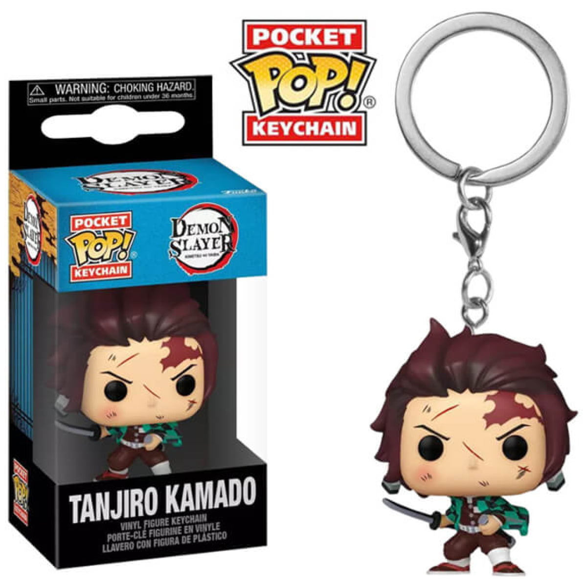 Funko Pocket POP! Keychain Demon Slayer: Kimetsu no Yaiba - Tanjiro Kamado - Image 1