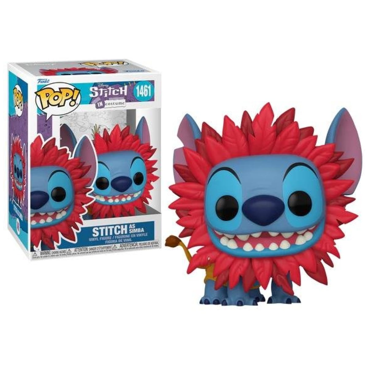 Funko POP! Disney Lilo & Stitch - Stitch as Simba #1461 - Image 1