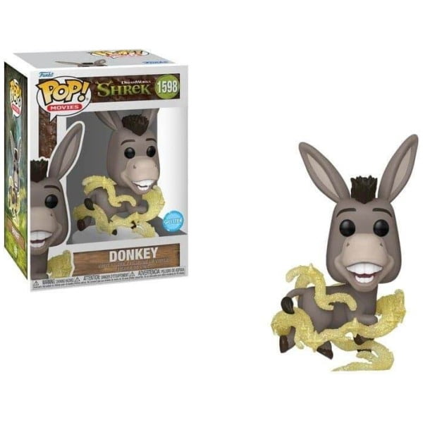    figoura funko pop shrek donkey glitter  x