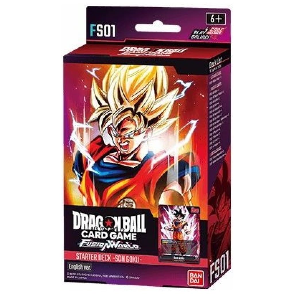 dbs fusion world fs starter deck goku x