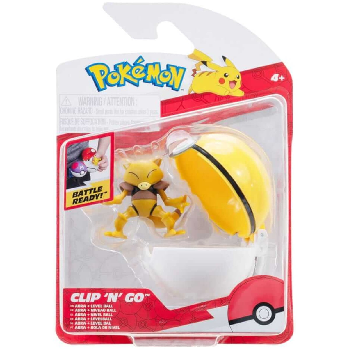 Pokemon Clip'n'Go Poké Balls Abra & Level Ball - Image 1