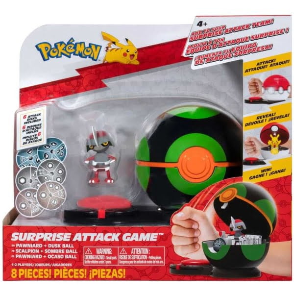 Pokemon Surprise Attack Game Pawniard with Dusk Ball