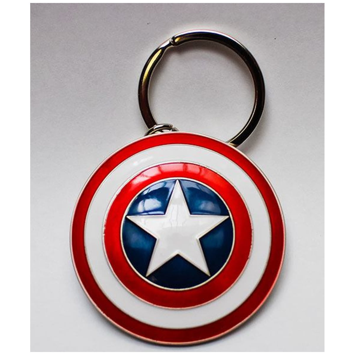 Marvel Comics Metal Keychain Captain America Shield - Image 1
