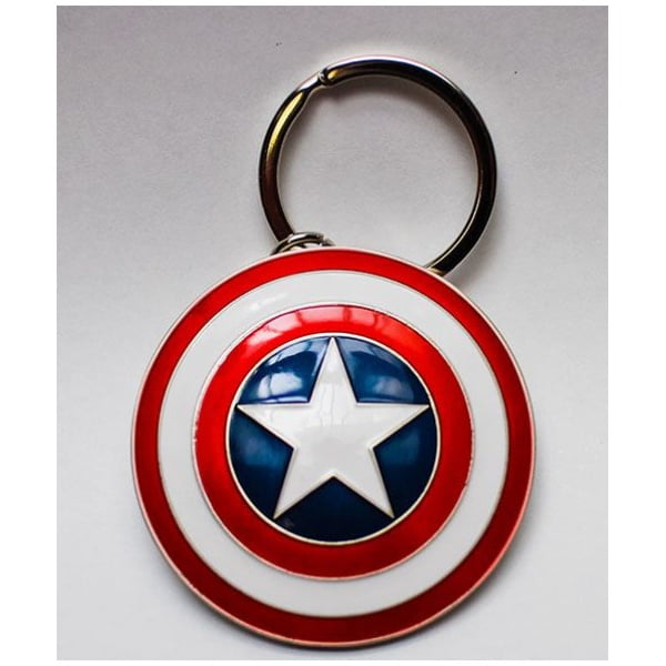 Marvel Comics Metal Keychain Captain America Shield