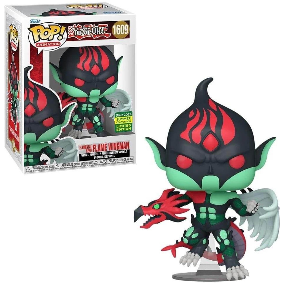 Funko POP! Yu-Gi-Oh! - Elemental Hero Flame Wingman #1609 SDCC 2024 limited edition - Image 1