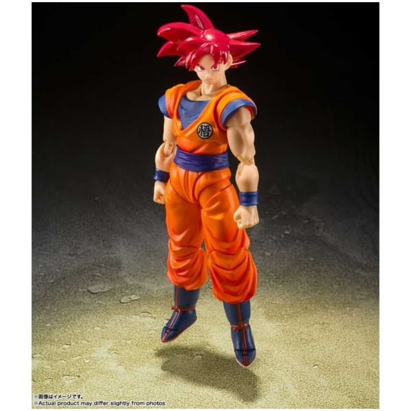 Dragon Ball Super S.H. Figuarts Action Figure Super Saiyan God Son Goku Saiyan God Instilled with the light of Reighteous Hearts 14cm