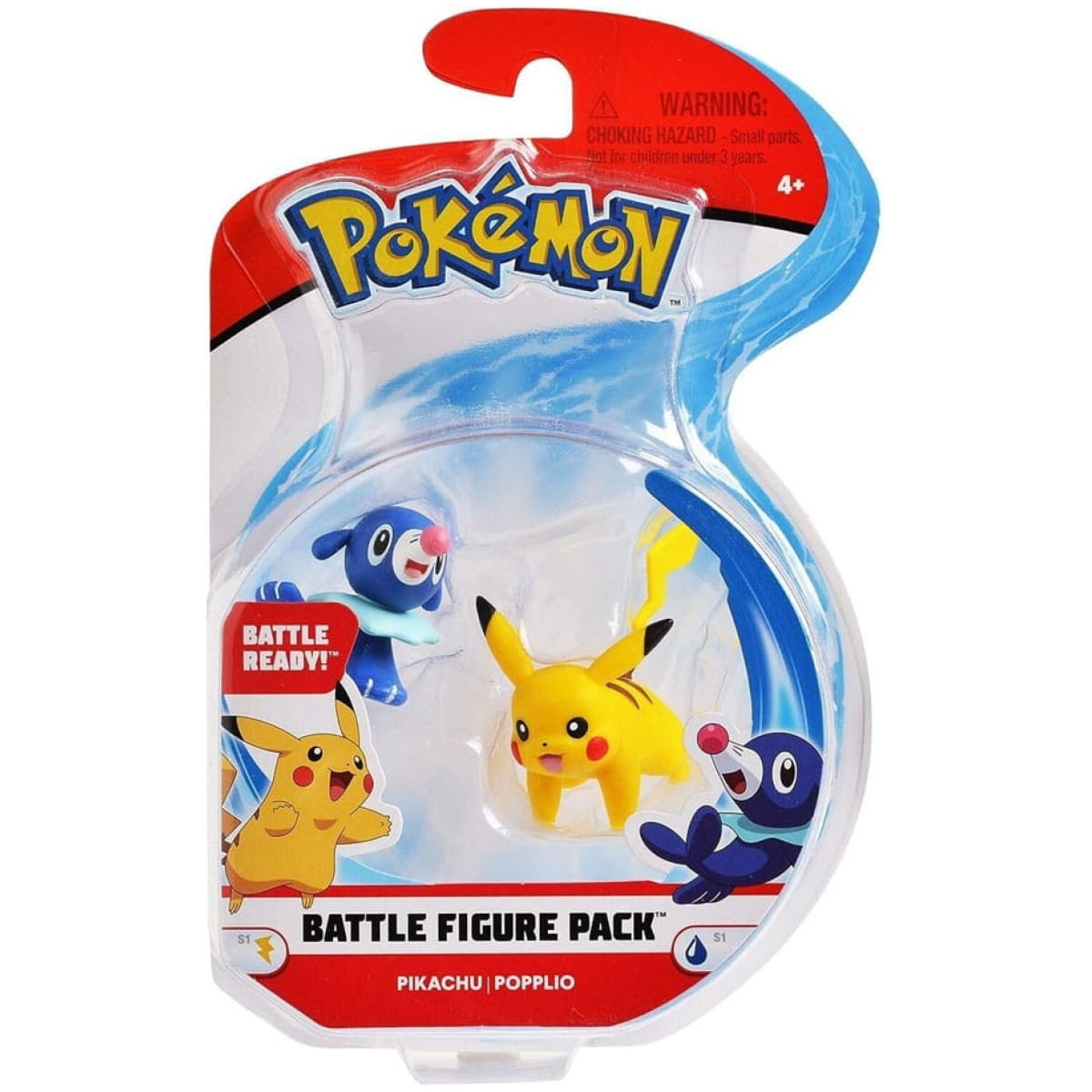 Pokemon Battle Figure Pack Mini Figure Pikachu, Popplio - Image 1