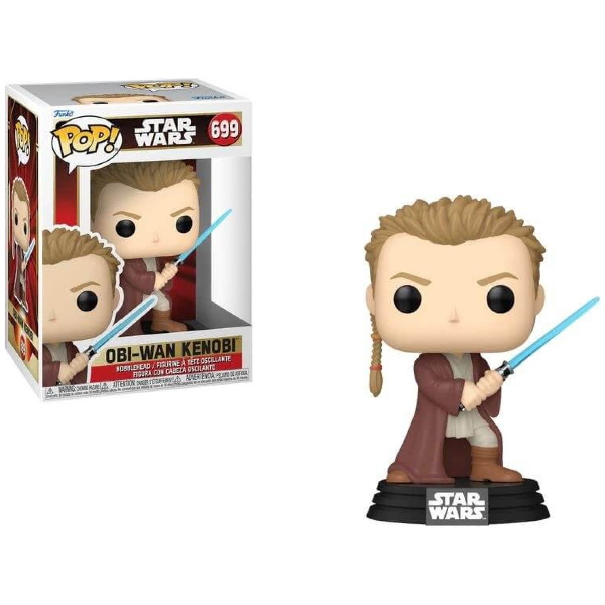 Funko POP! Star Wars The Phantom Menace - Obi-Wan Kenobi (young) #699 - Image 1
