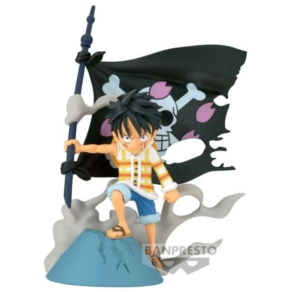    one piece wcf log stories monkey d luffy figoura agalmatidio cm x