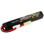 Gens ace 25C 1500mAh 3S1P 11.1V Airsoft Gun Lipo Battery with mini Tamiya Plug