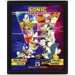 Sonic The Hedgehog 3D Lenticular Framed Poster Select Your Fighter 26 x 20cm