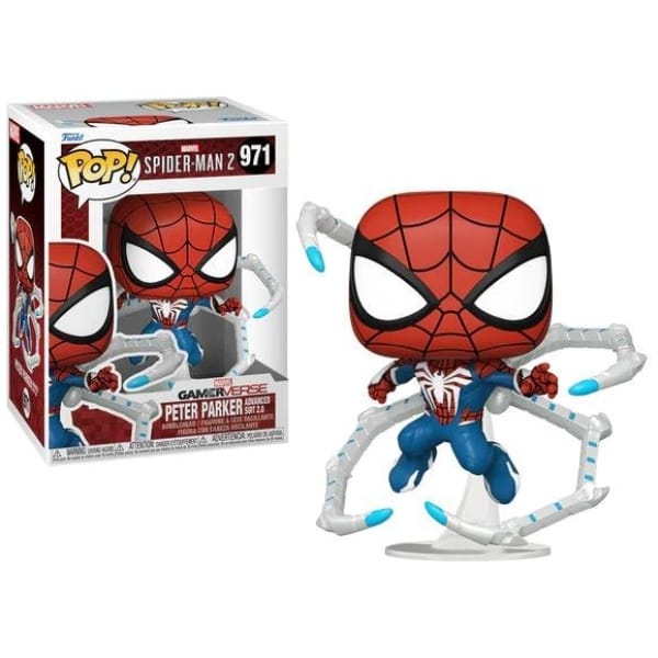    figoura funko pop marvel spider man  peter parker advanced suit    x