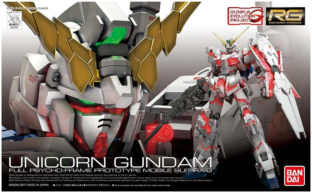 56623 Rg unicorn gundam 1/144 - Image 1