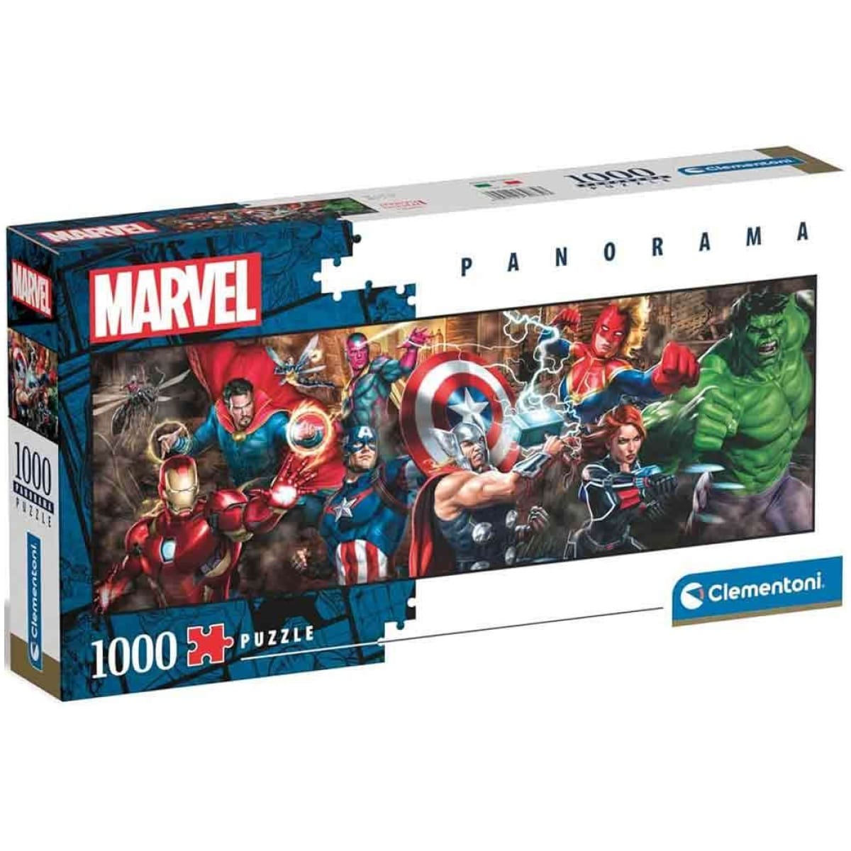 Marvel avengers line up - panorama jigsaw puzzle 1000pcs  98x33cm - Image 1