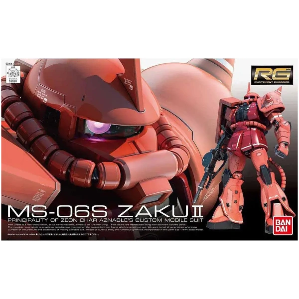 Rg ms-06s zaku gundam 1/144