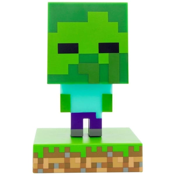 Minecraft 3D Icon Light Zombie 10cm