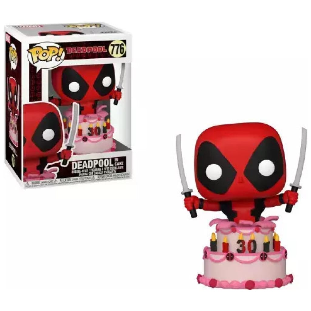  funko pop marvel marvel deadpool in cake  x