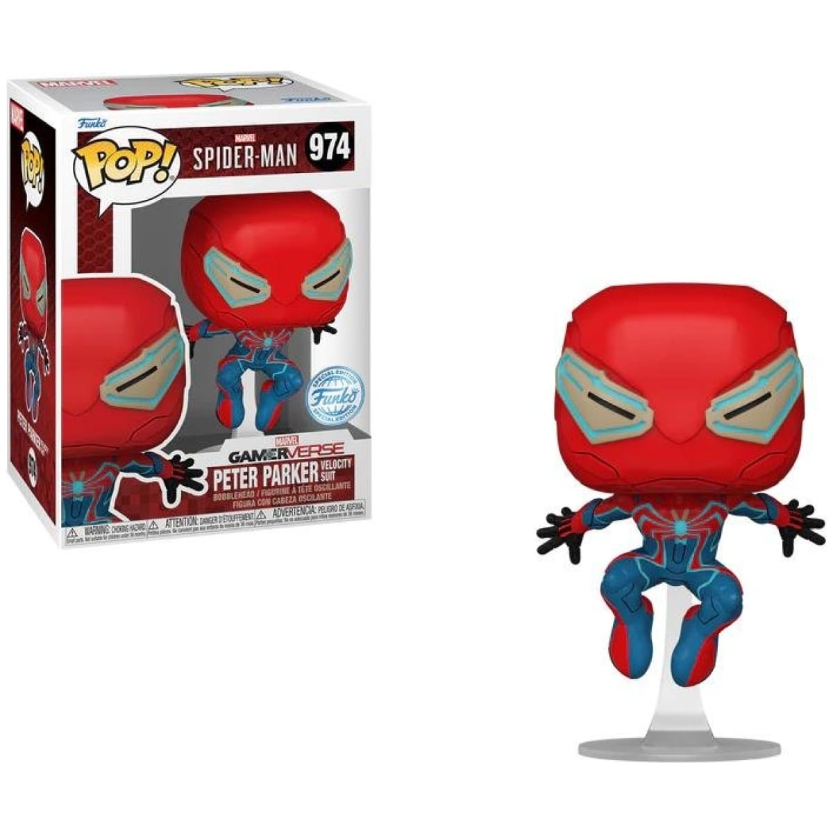 Funko POP! Marvel Spider-Man 2 - Peter Parker (Velocity Suit) #974 special edition - Image 1