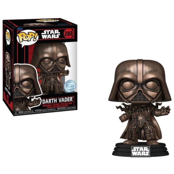    figoura funko pop star wars darth vader bronze metallic  exclusive x