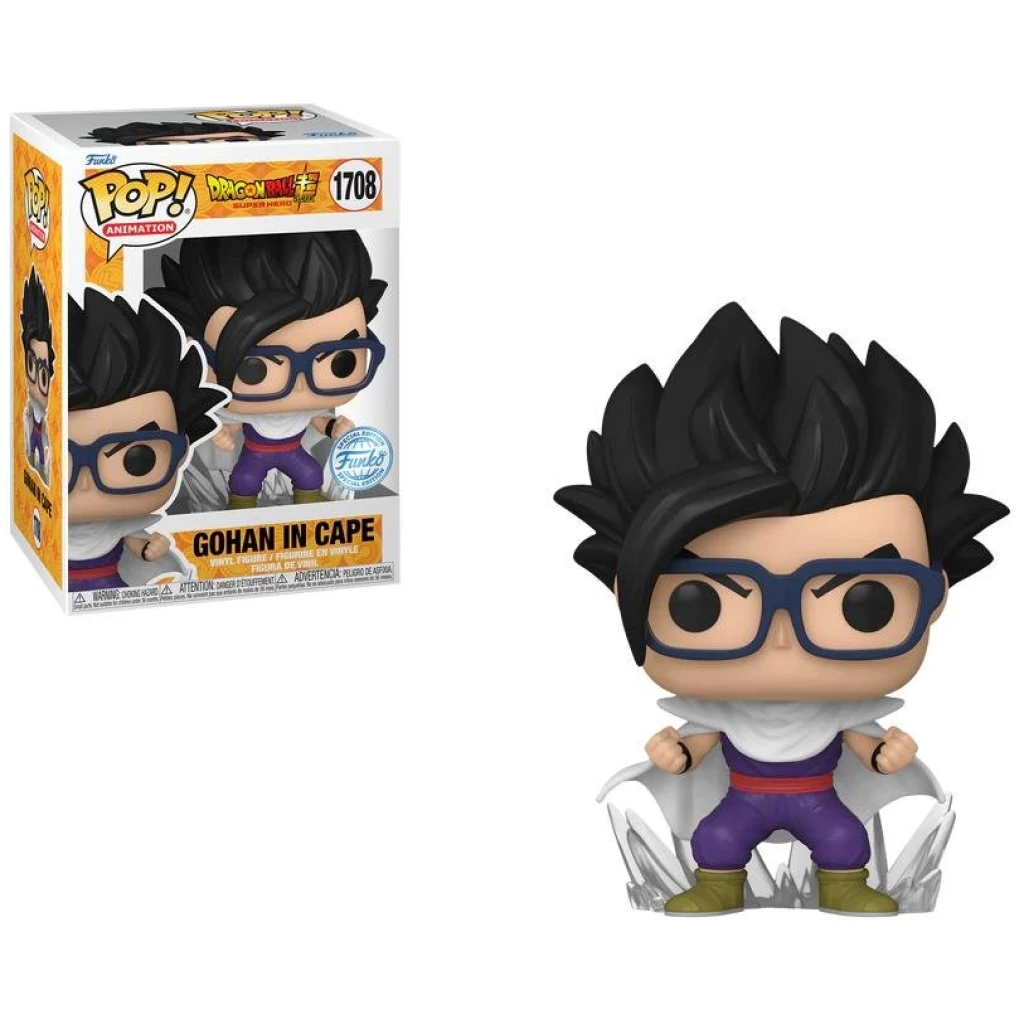    figoura funko pop dragon ball super gohan in cape  exclusive x