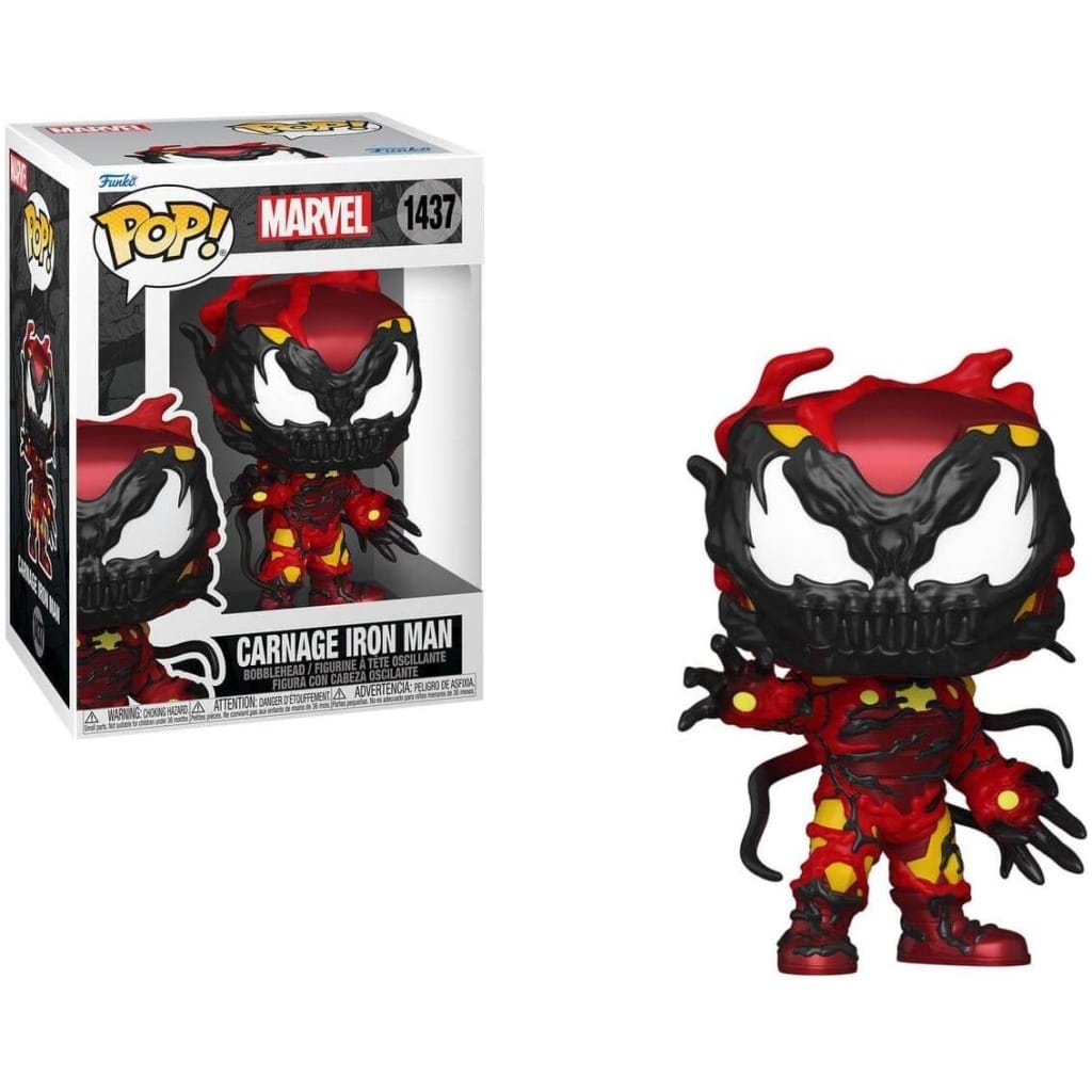    figoura funko pop marvel carnageized carnage iron man  x