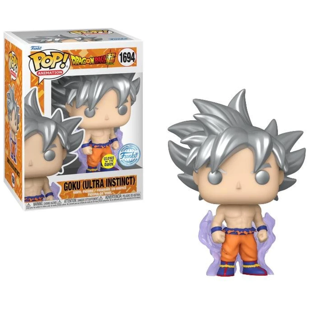    figoura funko pop dragon ball super goku ultra instinct gitd  exclusive x