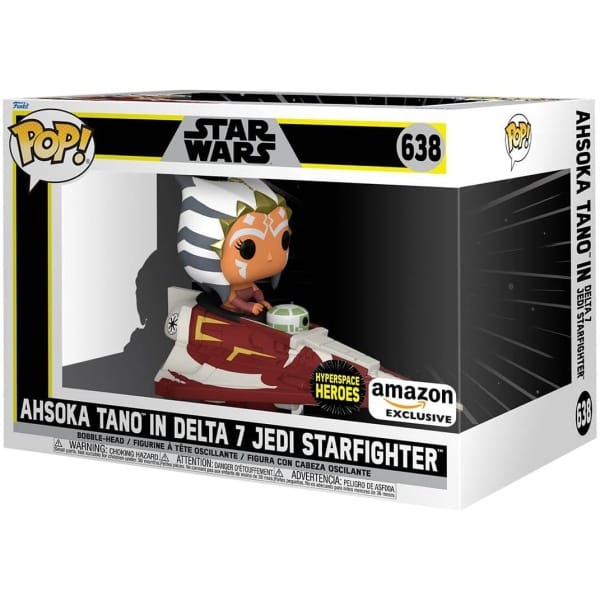 Funko POP! Rides Star Wars - Ahsoka Tano in Delta 7 Jedi Starfighter #638 amazon exclusive