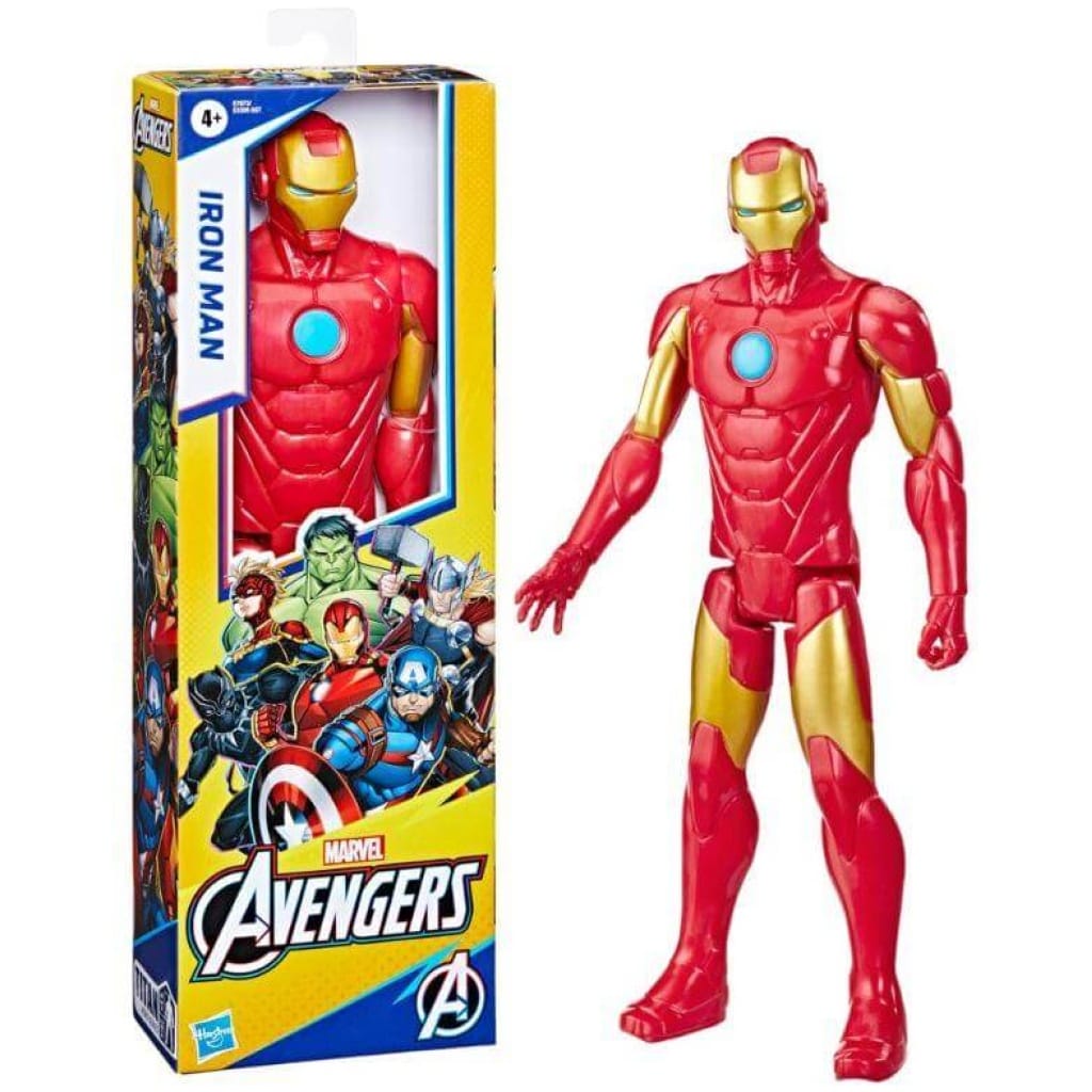 hasbro marvel avengers titan hero series iron man action figure cm e x