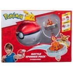 pokemon battle spinner pack charmander pokeball launcher jw pkw x
