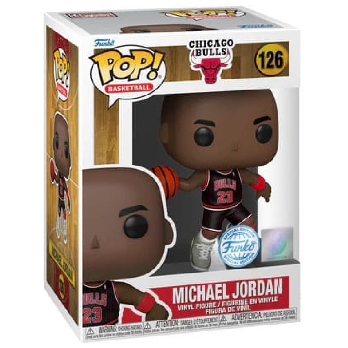 Funko POP! NBA Chicago Bulls - Michael Jordan (Black Pinstripe Jersey) #126 special edition - Image 1
