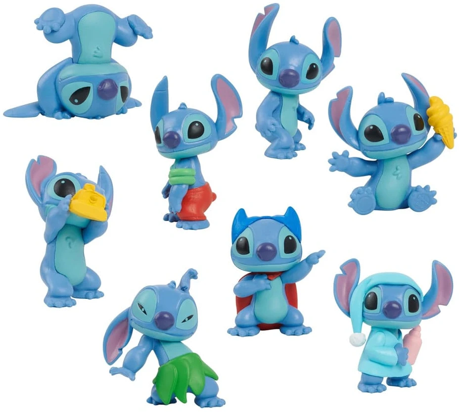 x_jpl46254 Lilo & Stitch Mini Figure 8-Pack Stitch Collectible Figure Set 7cm - Image 1