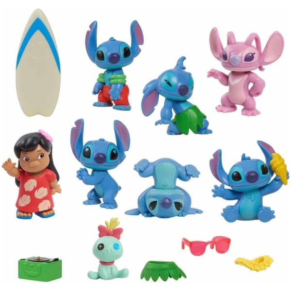 Lilo & Stitch Mini Figure 8-Pack Stitch Deluxe Figure Set 7cm