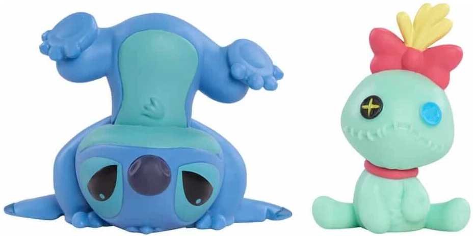 x_jpl46297 Lilo & Stitch Mini Figure 2-Pack Scrump & Upside Down Stitch 7cm - Image 1