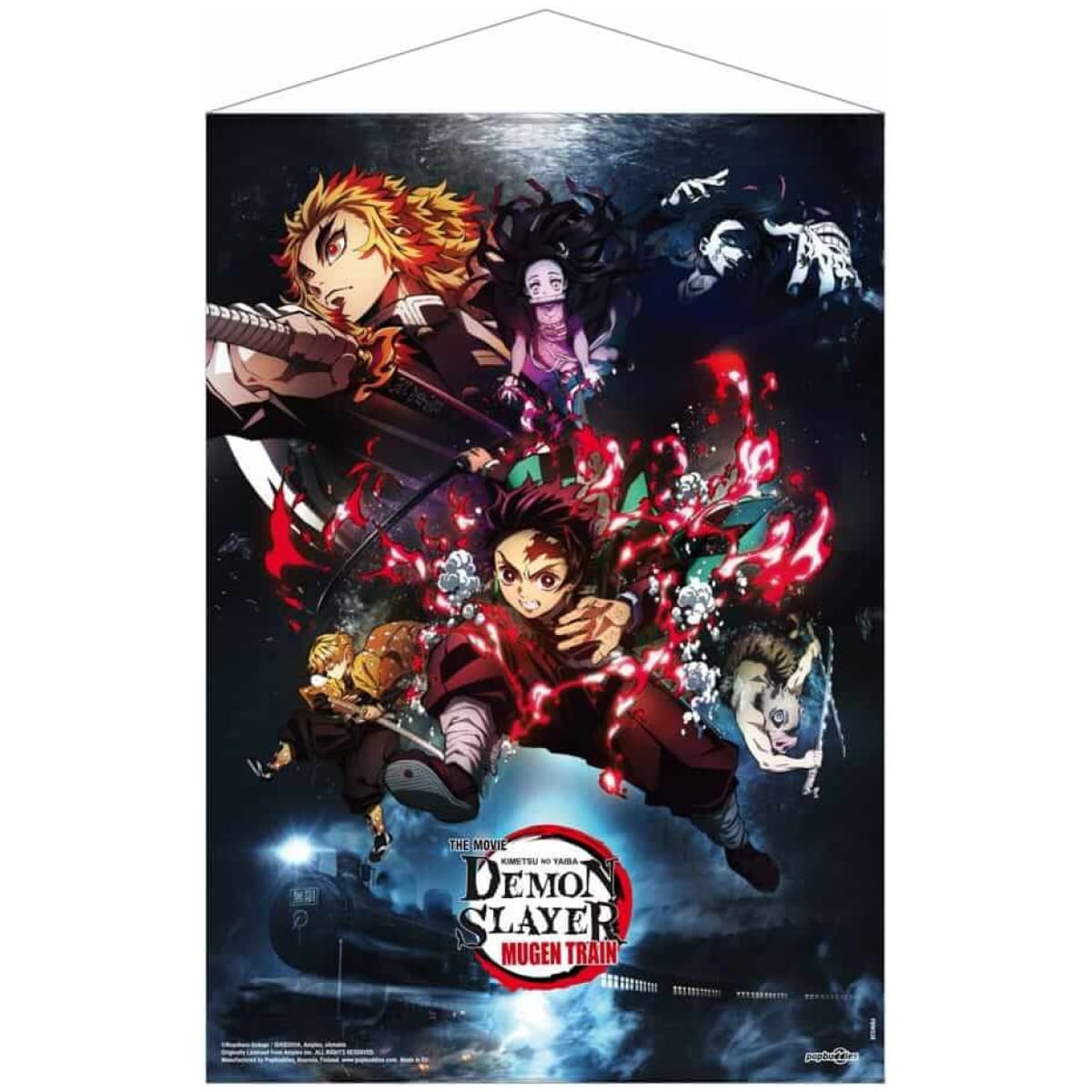 Demon Slayer Kimetsu no Yaiba Wallscroll Mugen Train Key Visual 50 x 70cm - Image 1