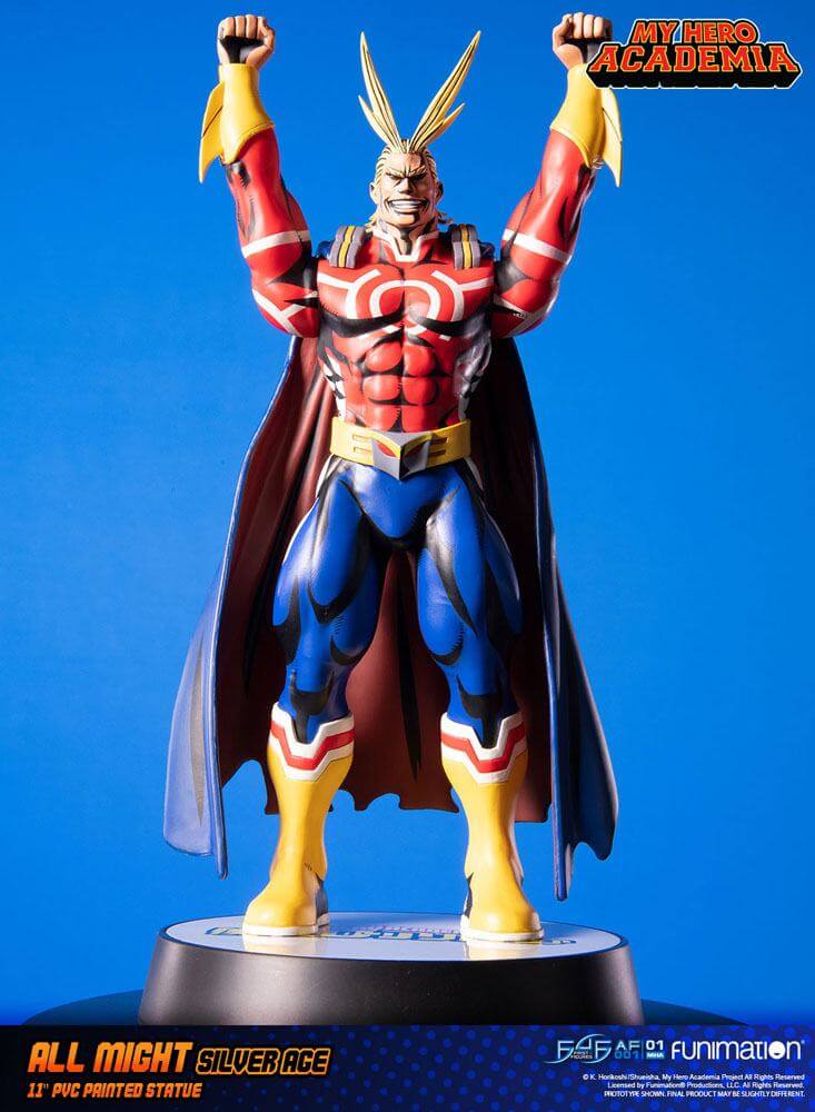 My Hero Academia – All Might Silver Age (with Articulated Arms) PVC Statue 28cm - Image 2