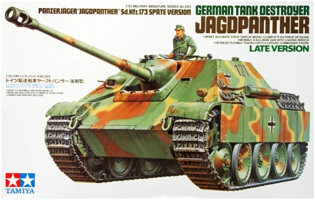 TAM35203-1200x1200w German Tank Destroyer Jagdpanther Sd.Kfz 173 Late Version - 1 figure 1/35 - Image 1