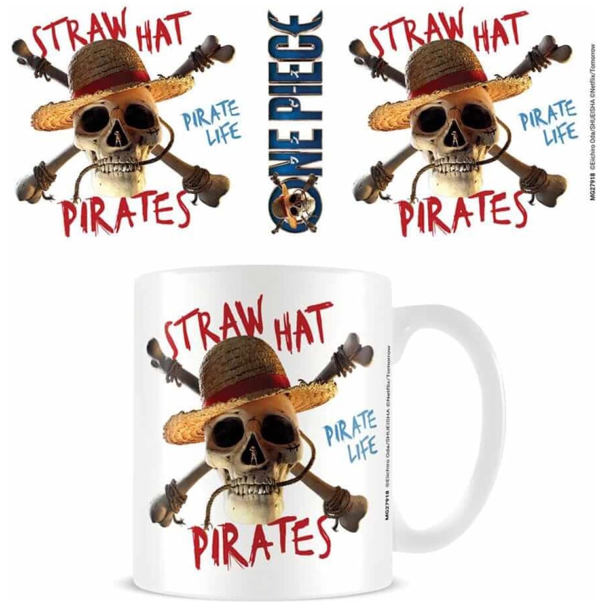One Piece Live Action Mug Straw Hat Pirate Emblem 315ml - Image 1