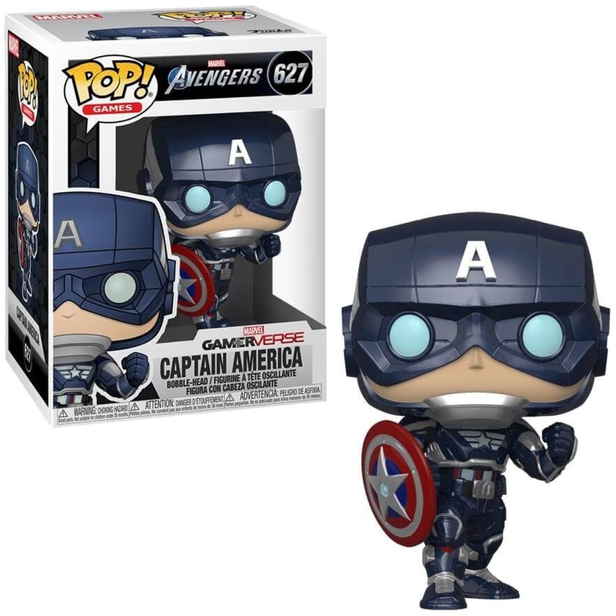 Funko POP! Marvel Avengers Gamerverse - Captain America ﻿(Stark Tech Suit) #627 - Image 1